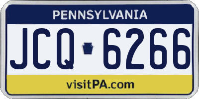 PA license plate JCQ6266