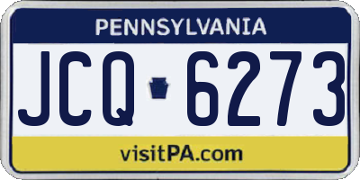 PA license plate JCQ6273