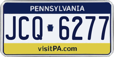 PA license plate JCQ6277