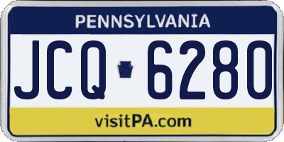 PA license plate JCQ6280