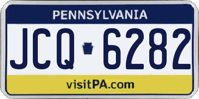 PA license plate JCQ6282
