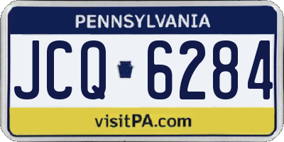 PA license plate JCQ6284