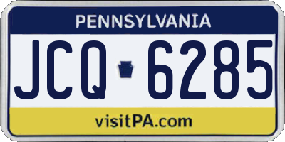 PA license plate JCQ6285
