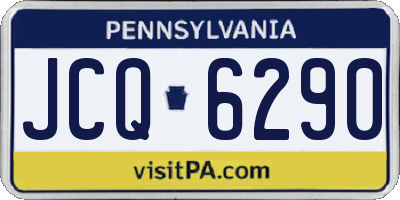 PA license plate JCQ6290