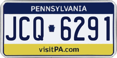 PA license plate JCQ6291