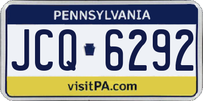 PA license plate JCQ6292