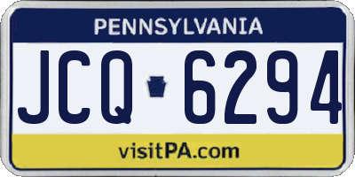 PA license plate JCQ6294