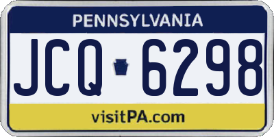 PA license plate JCQ6298