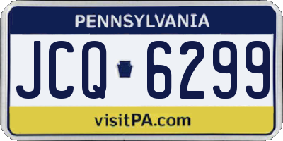 PA license plate JCQ6299