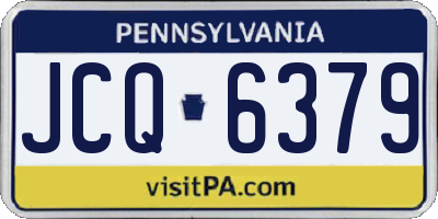 PA license plate JCQ6379