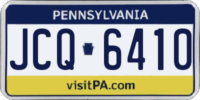 PA license plate JCQ6410