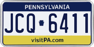 PA license plate JCQ6411