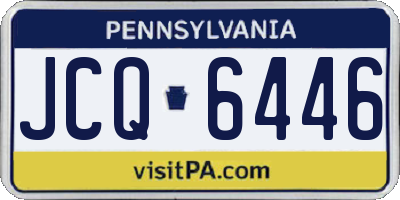 PA license plate JCQ6446