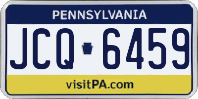 PA license plate JCQ6459