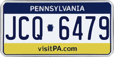 PA license plate JCQ6479