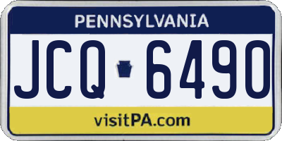 PA license plate JCQ6490