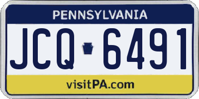 PA license plate JCQ6491