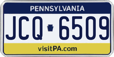 PA license plate JCQ6509