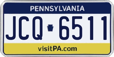 PA license plate JCQ6511