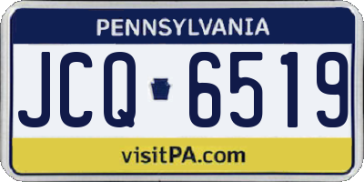 PA license plate JCQ6519