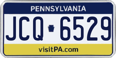 PA license plate JCQ6529