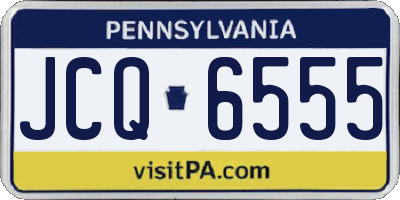 PA license plate JCQ6555
