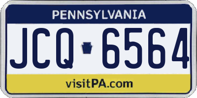 PA license plate JCQ6564