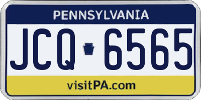 PA license plate JCQ6565