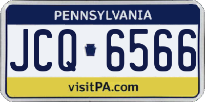 PA license plate JCQ6566