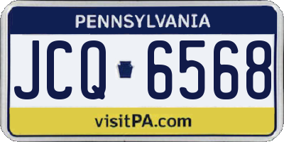 PA license plate JCQ6568