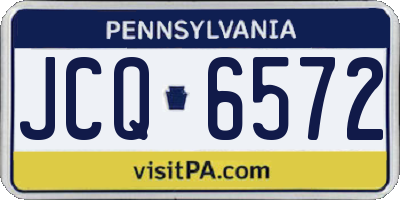 PA license plate JCQ6572