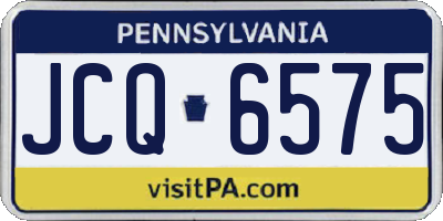 PA license plate JCQ6575