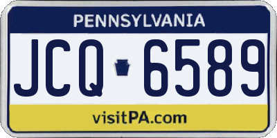 PA license plate JCQ6589