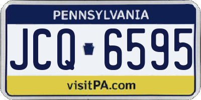 PA license plate JCQ6595