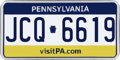 PA license plate JCQ6619