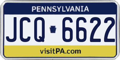 PA license plate JCQ6622