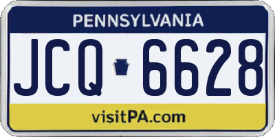 PA license plate JCQ6628
