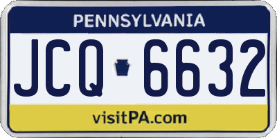PA license plate JCQ6632
