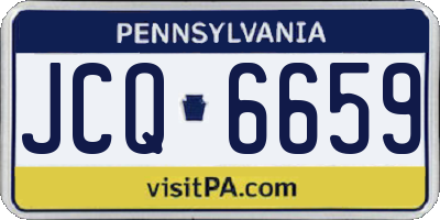 PA license plate JCQ6659