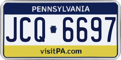 PA license plate JCQ6697
