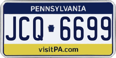 PA license plate JCQ6699