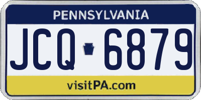 PA license plate JCQ6879