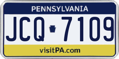 PA license plate JCQ7109