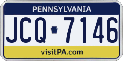 PA license plate JCQ7146