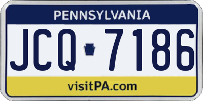 PA license plate JCQ7186