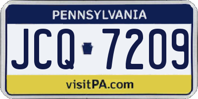 PA license plate JCQ7209