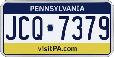 PA license plate JCQ7379