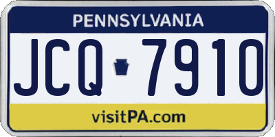 PA license plate JCQ7910