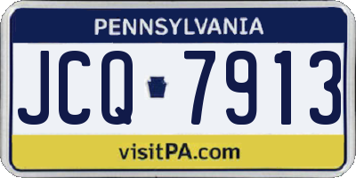 PA license plate JCQ7913