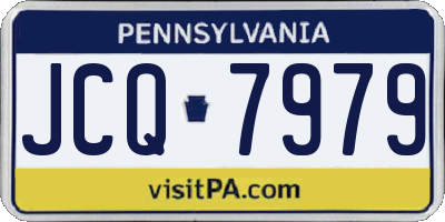 PA license plate JCQ7979